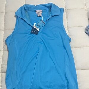 Sleeveless Blue Polo golf/tennis top